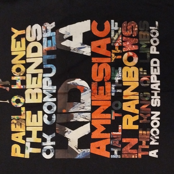 RADIOHEAD ALBUM RECONSTRUCTED SHORT SLEEVE t-shirt - Picture 3 of 8